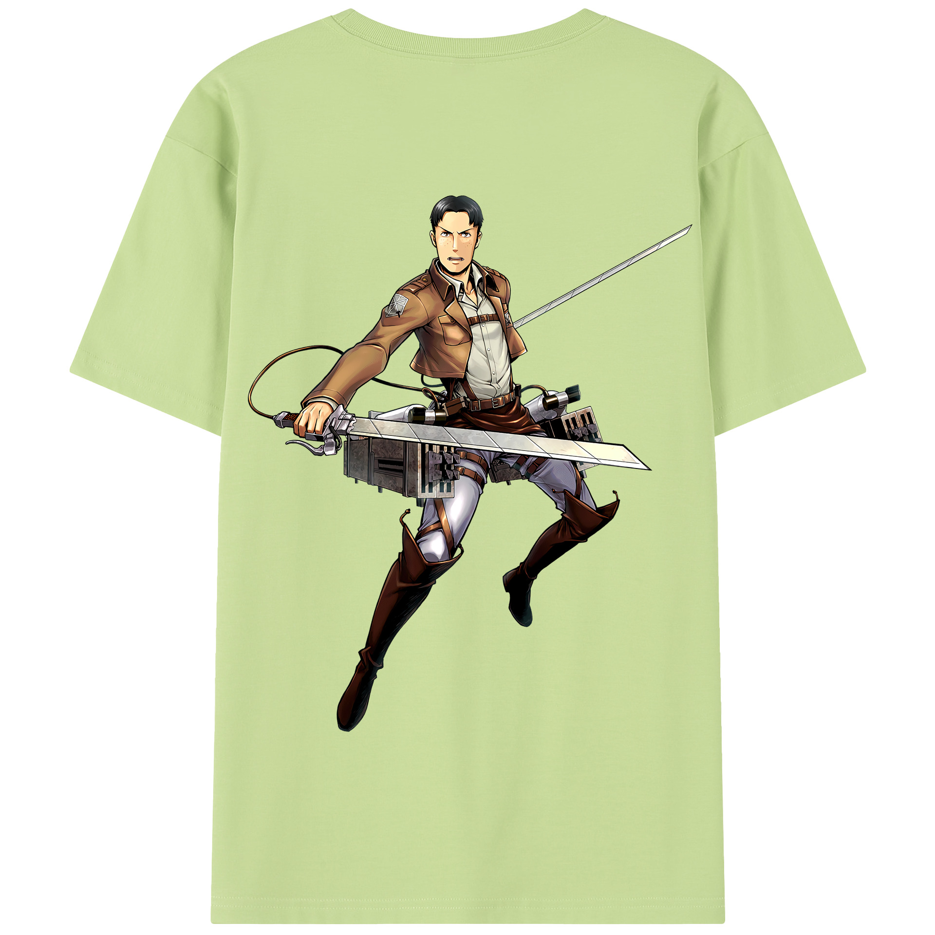 （画像用） 進撃の巨人 Attack on Titan 綿100％半袖Tシャツ（背面プリント）